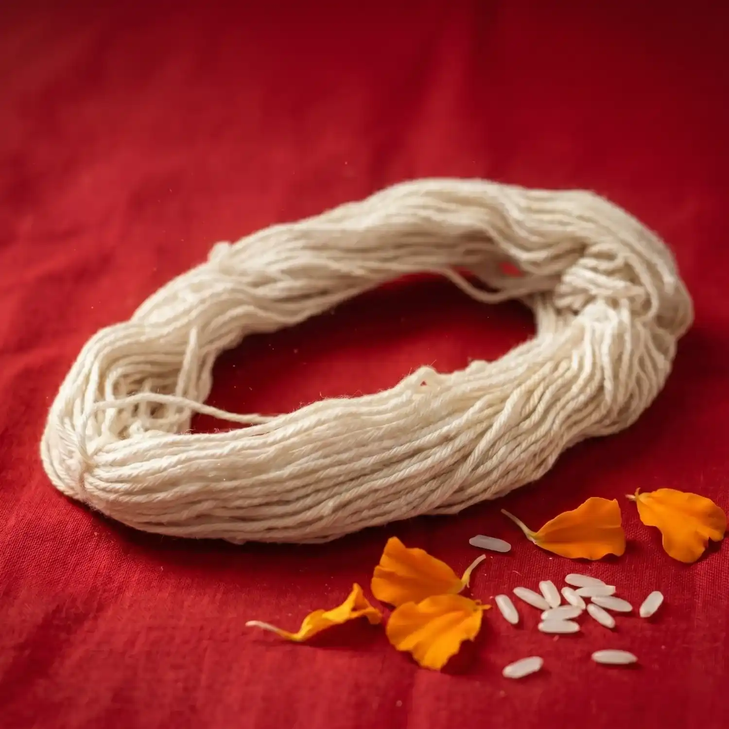 White Moli Dhaga | Safed Kalawa | White Ritual Thread 